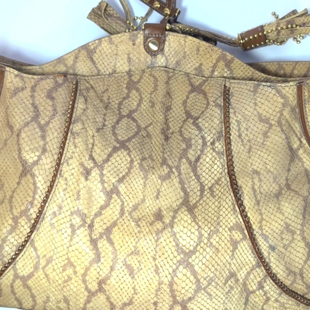 Henri Bendel Snake Skin Hobo Bag